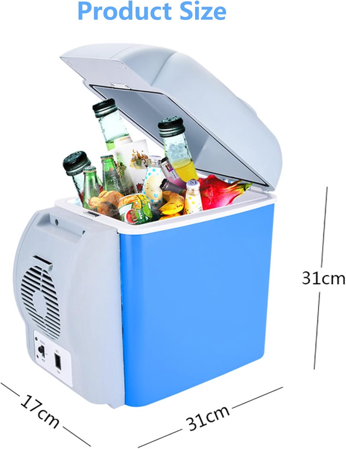 Portable Mini Fridge Cooler and Warmer (ثلاجة صغيرة محمولة للتبريد والتسخين)