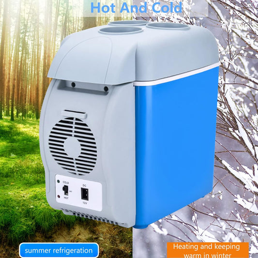 Portable Mini Fridge Cooler and Warmer (ثلاجة صغيرة محمولة للتبريد والتسخين)