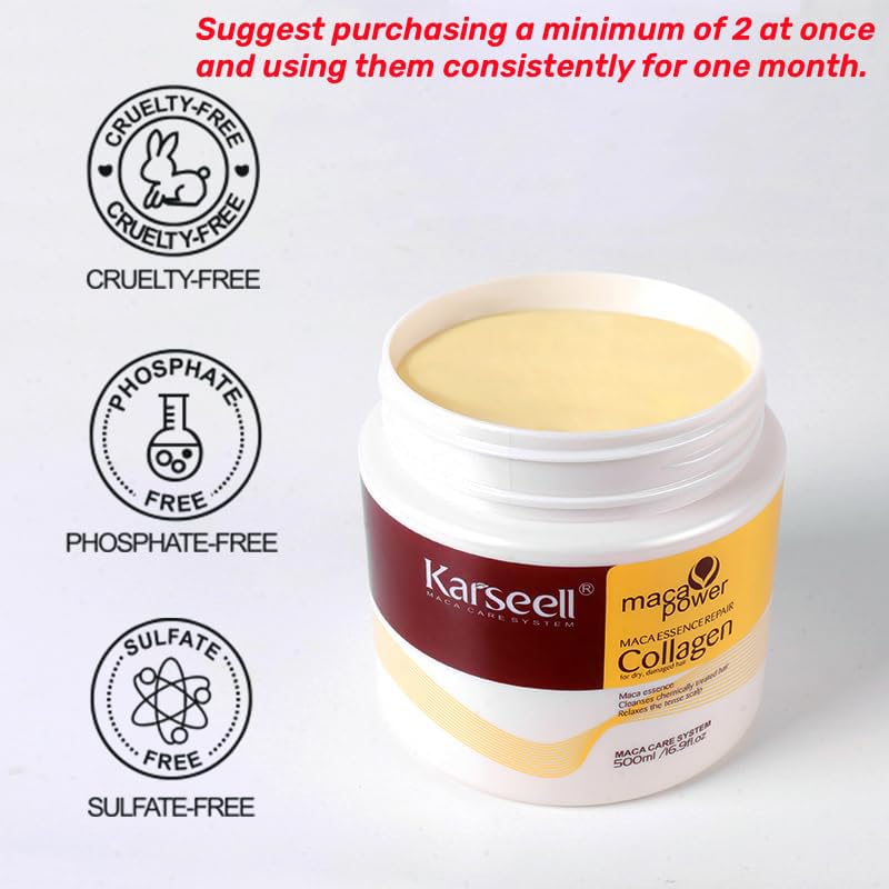 Karseell Maca Power Collagen Hair Mask  (كارسيل ماسك الشعر بالكولاجين وقوة الماكا)