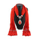 Women Scarf with Necklace Jewellery