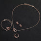 Women's Shiny Quartz Watch Set 6PCS