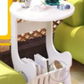 White Round Coffee Tea Table